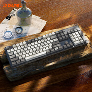 達爾優(yōu)（dareu）EK810無(wú)線(xiàn)機械鍵盤(pán) 筆記本電腦辦公商務(wù)鍵盤(pán) 2.4G藍牙三模連接 全尺寸104鍵 深空灰紅軸