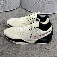 耐克（Nike）籃球鞋男鞋夏季新款Ja 2EP莫蘭特2代實戰(zhàn)訓(xùn)練緩震耐磨透氣運動鞋 FD7327-100米色粉鉤/莫蘭特2代 43