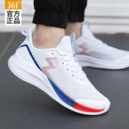 361°星云丨男鞋運動(dòng)鞋男跑步鞋秋冬季透氣休閑網(wǎng)面旅游鞋防滑小白鞋男 361度白/星球藍-1 42
