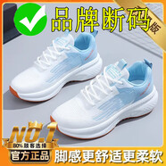 鴻星品牌斷碼跑步鞋女款春季軟底輕便運動(dòng)休閑跑鞋透氣2025年新款網(wǎng)面 顏色:藍色【升級款】 FD-30 39