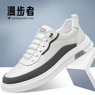 漫步者男士休閑鞋25新款小皮鞋時(shí)尚運(yùn)動(dòng)小白鞋百搭低幫鞋子男高品質(zhì)男鞋 白色 41
