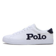 保羅拉夫勞倫（Polo Ralph Lauren） 男士休閑鞋 LONGWOOD 時(shí)尚經(jīng)典透氣低幫鞋防滑耐磨運(yùn)動(dòng)簡(jiǎn)約日常 WHITE/NAVY 39