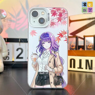 歐格曼原神秋日胡桃芙寧娜手機殼適用蘋(píng)果16promax榮耀華為vivoiqoo12小米14一加ace2紅米k70IMD彩銀殼 秋初雷神【IMD彩銀-透銀】 iQOO Neo7