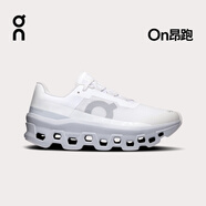 On 昂跑 Cloudmonster 怪獸鞋 新款潮流運(yùn)動(dòng)鞋女款長距離跑鞋 White | Glacier 白 | 冰川灰 37