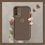 布隆斯 紅米note9 4G手機(jī)殼硅膠殼 Redmi Note9創(chuàng)意簡約保護(hù)套山茶花款軟硅膠 全包防摔皮腕帶手繩殼 天眼階梯-棕色貼花