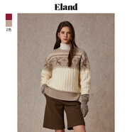 ELAND【新戰(zhàn)袍】衣戀紅色毛衣女小鹿圖案含綿羊毛柔軟保暖長袖毛衫20 淺卡其色(36)L/Beige M 165