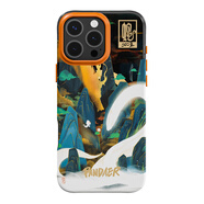 魅族原裝pandaer深?？咕顾けＷo套iPhone16Pro/16ProMax全包手機殼 龍行巳海(有磁吸) iPhone 16Pro