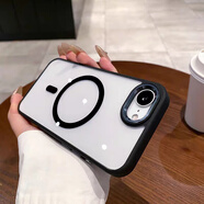 晨京 亞克力透明鷹眼磁吸適用iPhone16e手機殼簡約高級感蘋果16e金屬鏡頭框se4無線充電16e情侶外殼 鷹眼透明磁吸【經(jīng)典黑】金屬鏡頭框 iPhone 16e