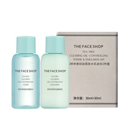 菲詩小鋪（THE FACE SHOP）【全圓佑推薦】茶樹控油保濕果酸敏感肌爽膚水乳 茶樹水乳小樣30ml+30ml