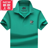 PLAYYOUNG國際品牌男裝高端POLO衫商務休閑白色短袖t恤男士棉體恤打底衫夏 綠色522 S 100-115斤