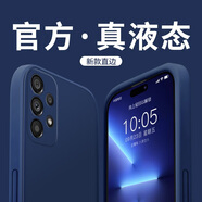 三星三星A31手機(jī)殼SM-A315F保護(hù)套GalaxyA32新款蓋樂世M33液態(tài)硅膠殼 液態(tài)親膚防指紋全包防摔 午夜藍(lán) 三星Galaxy A31