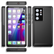 機(jī)番適用三星s22ultra防水手機(jī)殼s22+潛水保護(hù)套galaxys22u全包圍防摔 FS款-實(shí)色黑-四防殼 S22 Ultra