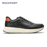 ROCKPORT樂(lè )步【明星同款】男士高端休閑鞋新款真皮商務(wù)厚底鞋運動(dòng)休閑鞋子 黑色 43