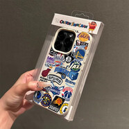 浩時(shí)池潮流NBA隊標涂鴉適用于蘋(píng)果16promax手機殼iPhone15男女14plus炫酷13華為p70榮耀oppo小米14荔枝紋 皮紋tpu白色-P540涂鴉NBA隊 華為Pura70