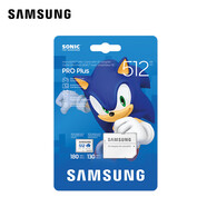 SAMSUNG高速TF卡內(nèi)存卡 microSD卡 任天堂switch專用配件NS擴(kuò)展卡 Lite游戲掌機(jī)主機(jī)存儲卡 索尼克聯(lián)名款 512G 讀取180MB/s