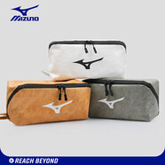 美津濃（MIZUNO）游泳包干濕運(yùn)動(dòng)防潑水包大容量洗漱沙灘便攜手提收納包3002灰色
