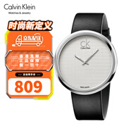 卡文克萊（Calvin Klein）CK手表男 格紋系列石英男表 經(jīng)典簡約情侶表 生日禮物 男款 K0V231C6皮帶白盤