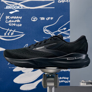 布魯克斯（BROOKS）男子追嵐24伯克希爾哈撒韋聯(lián)名支撐跑鞋 黑色/黑珍珠/白色 40