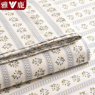 雅鹿老粗布床單單件可裸睡學(xué)生宿舍單人被單雙人床罩家用四季床上用品 陌微【原棉粗布 健康裸睡】 240*270cm【床單單件】