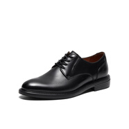 暇步士（Hush Puppies）2024春新款紳士正裝質(zhì)感男商務皮鞋K1H09AM4官方旗艦 黑色 41