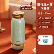 法格（FAGOR）電熱燒水杯 便攜式迷你燒水壺家用出差旅行隨行沖奶泡茶電熱水壺 不銹鋼真空側(cè)壁水杯 0.3L 小綠瓶