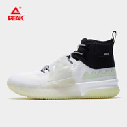匹克鴛鴦籃球鞋男鞋猛獸八代實(shí)戰高幫學(xué)生耐磨透氣運動(dòng)戰靴 大白黑色 42