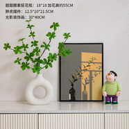 現(xiàn)代客廳電視柜擺件畫花瓶吊鐘綠植高級感簡約家居入戶玄關(guān)裝飾品 高級感綠植胖虎組合3件套
