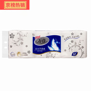 萬佳（Wanjia）衛(wèi)生紙原生木漿五層厚濕水不易破紙巾家用實惠裝無 1200克12卷_提/