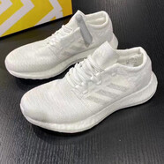 阿迪達(dá)斯 （adidas）跑步鞋官方男鞋女鞋 秋季新款PureBoost爆米花減震網(wǎng)面透氣運(yùn)動(dòng)鞋 F35787/白色 36.5 (225mm)