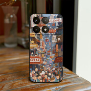 小米文藝少女紅米k70手機(jī)殼k80redminote14pro+k60版note13保護(hù)note12Turbo套k40s浮雕k5010s小米11T9C 香港街頭 紅米 Note 12R