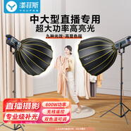 漾菲斯YS20直播補(bǔ)光燈攝影l(fā)ed常亮打光燈拍攝燈 深拋柔光燈箱攝影棚拍照設(shè)備道具短視頻主播美顏600W套裝
