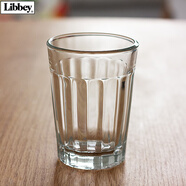 利比耐熱玻璃杯喝水杯條紋西餐廳水杯茶杯加厚可微波爐加熱牛奶杯子 251ml