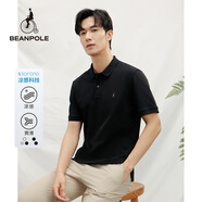 beanpole濱波【涼感】2025春夏新款男士索羅娜涼感T恤polo衫 黑色 S 170/88A