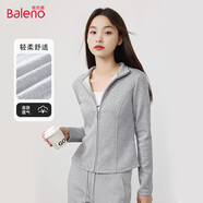 班尼路（Baleno）立領(lǐng)短款衛(wèi)衣外套女2025年春秋季新款時尚修身小個子運動開衫上衣