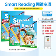 原版進(jìn)口新版smart reading 2.1級別學(xué)生教材 少兒英語閱讀啟蒙 小學(xué)英語寒暑假短期閱讀課程 提高單詞積累量 讀寫分級閱讀e-future 小學(xué)禮物 小學(xué)教輔