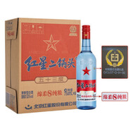 紅星二鍋頭北京總廠(chǎng)產(chǎn)紅星二鍋頭53度藍瓶八年陳糧清香白酒750ml*6瓶整箱裝 53度 750mL 6瓶 *