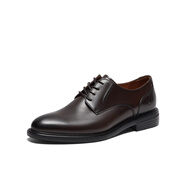 暇步士（Hush Puppies）2024春新款紳士正裝質(zhì)感男商務(wù)皮鞋K1H09AM4官方旗艦 啡色 38