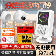 大九衛(wèi)店鋪進(jìn)門雙向感應(yīng)門鈴歡迎光臨來人自動(dòng)感應(yīng)播報(bào)歡迎光臨迎賓器 分體充電款：1感應(yīng)器+1響鈴
