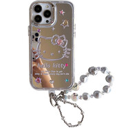 S款 可愛(ài)鏡面星星線(xiàn)條貓咪diy貼鉆iphone16promax蘋(píng)果15手機殼11新款14pro女12小米華為oppo手機殼 殼+貼鉆+鏈條 iPhone16