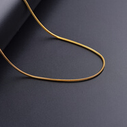 映棠老鳳凰老鳳凰泰國佛牌鏈鈦鋼鏈子保色不掉色不過(guò)敏鎖骨鏈吸米星符 蛇骨鏈金色50厘米