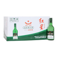 紅星二鍋頭39度250ml*24瓶 清香型純糧食白酒 39度 24瓶 （原裝1箱 假一賠十）