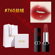 迪奧口紅888啞光999絲絨720滋潤772唇膏840送女朋友老婆禮物 #760-絲絨復古正紅[贈專(zhuān)柜禮盒