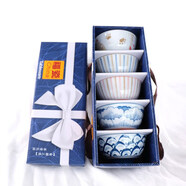 華青格4.5英寸家用飯碗湯碗一人一碗碗套裝5只裝 團(tuán)購(gòu)員工福利伴手禮