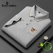 GOLF MODERN高爾夫t恤服裝男裝 官方品牌polo衫男短袖夏季薄中年休閑商務(wù) 花灰8502 3XL