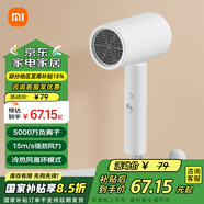 小米（MI）米家吹風(fēng)機(jī)H101家用便攜電吹風(fēng)負(fù)離子護(hù)發(fā)可折疊 大風(fēng)力速干七夕禮物推薦 米家便攜吹風(fēng)機(jī)H101 白色