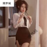 潮夢(mèng)城ol制服職業(yè)襯衣短裙 性感秘書(shū)內衣JK超甜美純欲可愛(ài)新 秘書(shū)ol職業(yè)裝 【含領(lǐng)帶】 均碼