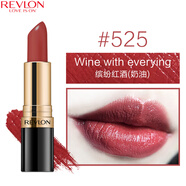 露華濃（Revlon）麗采保濕滋潤唇膏女士啞光黑管口紅女士不掉色美妝化妝品女彩妝 525#繽紛紅酒（奶油質(zhì)地）