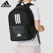 adidas阿迪達(dá)斯雙肩包 學(xué)生書包男女包電腦包休閑訓(xùn)練健身包旅行包背包 黑色 JD9563