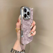 赫豹絲絨千金感雪山紋適用小米15手機殼新款14pro電鍍軟殼13pro高級感小眾紅米K80pro奢華時(shí)尚防指紋 絨布雪山絨【香芋紫】電鍍大孔-硅膠材質(zhì) 小米15