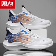 回力(Warrior)休閑跑步鞋輕便軟底運動(dòng)鞋透氣休閑鞋1648 白蘭桔40